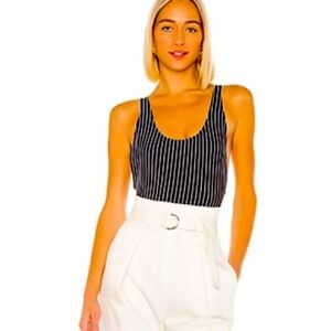 LPA. Navy and white bodysuit